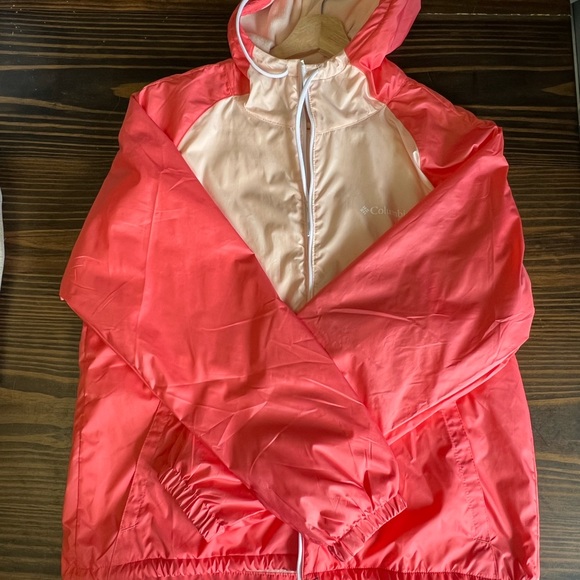 Fleece Lined Columbia Rain Jacket - Picture 1 of 6